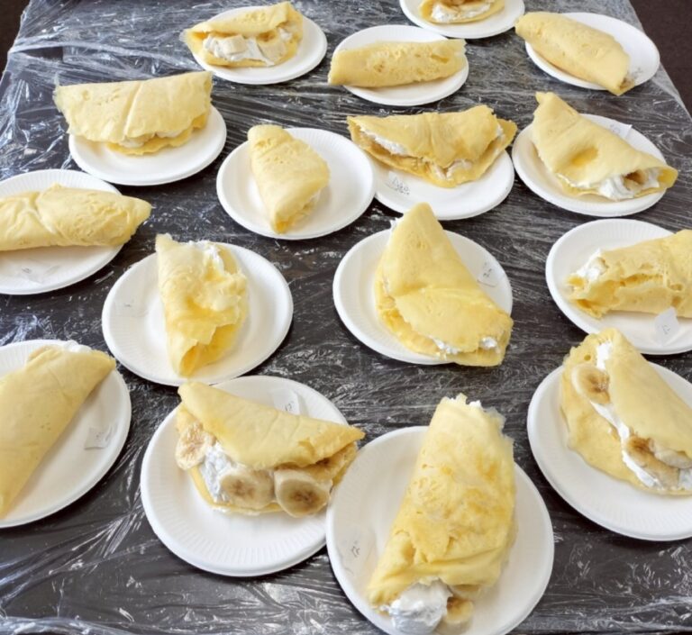 7月1２日（土）、クッキングでバナナオムレットを作りました！