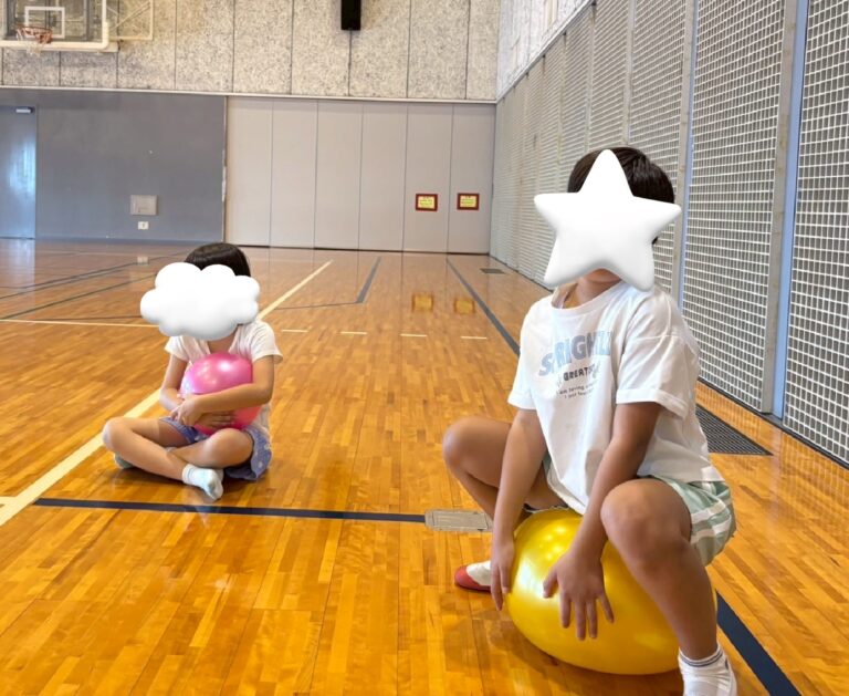 8月１４日、岸和田市民センターの体育館に行きました！