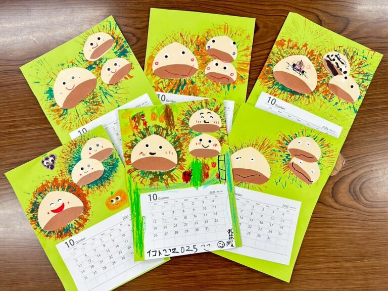 9月27日、10月のカレンダー製作をしました！