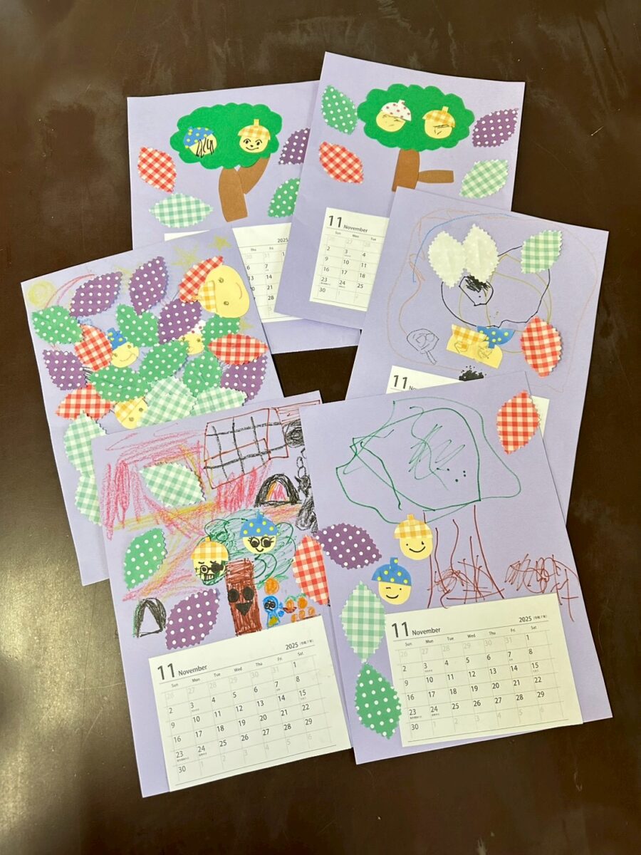 10月25日、カレンダー製作をしました！