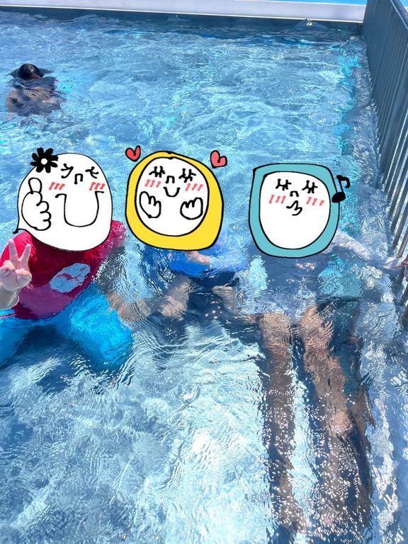 7月21日（火）29日（水）の二日間、土生事業所と合同で太田プールを貸し切って、プール遊びをしました！