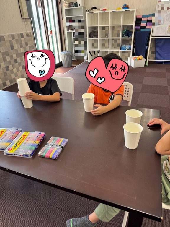 9月22日（火・祝日）、紙コップ製作をしました！